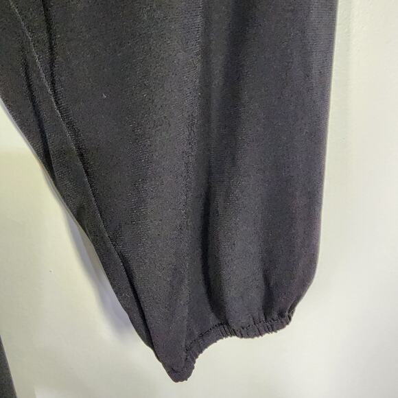 Maurices Womens Shift Dress Solid Lattice Neck Black XXL Mini Relaxed Stretch - Picture 6 of 10